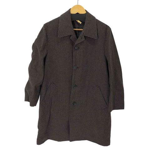 タケオキクチ TAKEO KIKUCHI 千鳥格子 ステンカラーコート メンズ JPN:2